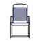 Emma and Oliver Munroe Set of 4 Textilene Folding Sling Style Patio Chairs with Armrests